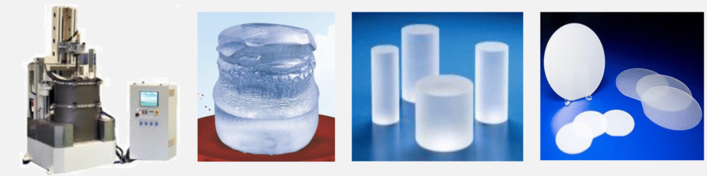 Sapphire from material to substrate