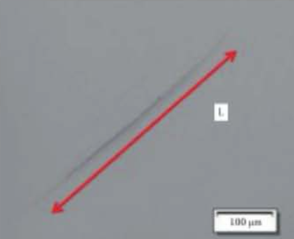 Mechanical scratch and pitting surface defects on sapphire substrate