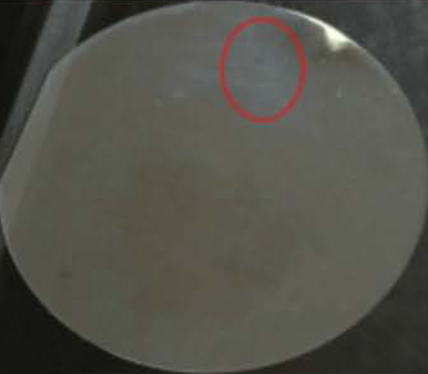 Orange peel texture and polishing haze on CMP sapphire wafer